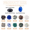 Cheriswelry 300Pcs Natural Gemstone Beads Colorful Abacus Crystal Stone Beads