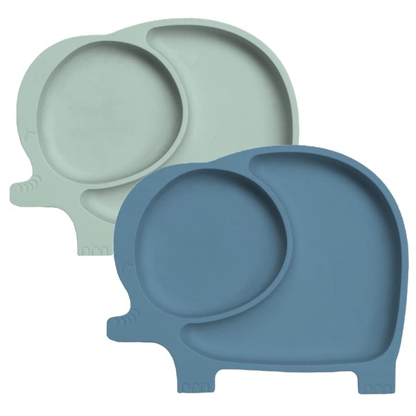 Sage Spoonfuls Silicone Plates for Babies & Toddlers, 100% Silicone,