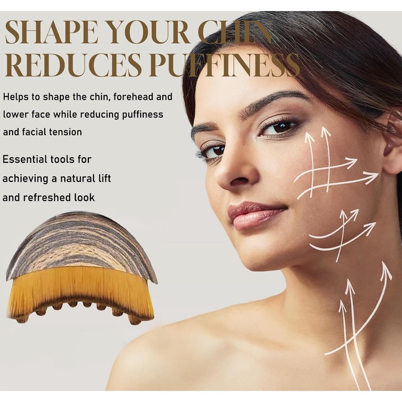 New Lymphatic Contour Face Brush, Dry Brushing Face Brush, Lymphatic