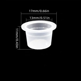 Plastic Ink Caps for Tattooing, 100Pcs Tattoo Ink Caps,Small Tattoo Cups,Tattoo Pigment Ink Cups,Disposable Tattoo Ink Caps Disposable Tattoo Ink Cups, Microblading Tattoo Ink Cups,Tattoo Pigment Caps