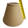 Rustic Burlap Clip-On Lamp Shade - 9"