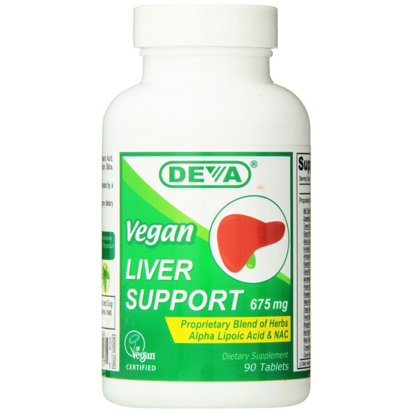 Vegetarian Supplements: Deva Nutrition Vegan Liver Support 675 mg, 90 tablets