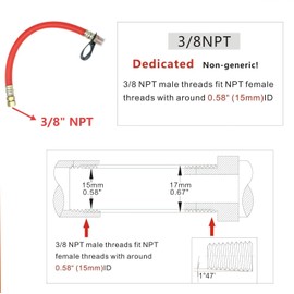(2pcs) 3/8" Engine Drain Port Oil Changing Hose Replace STAN1438 1723165SM 116-4924