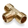 Brass Pipe tee 1/2" male x 1/2" male x 1/2"