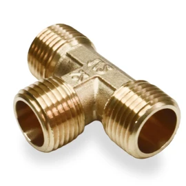 Brass Pipe tee 1/2" male x 1/2" male x 1/2" male Equal Tee 0,5 Half inch for Repair 3 Way Pipe Fitting