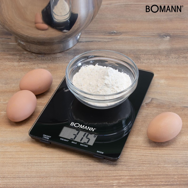 Bomann KW 1515 CB - kitchen scales (LCD, Black, CR