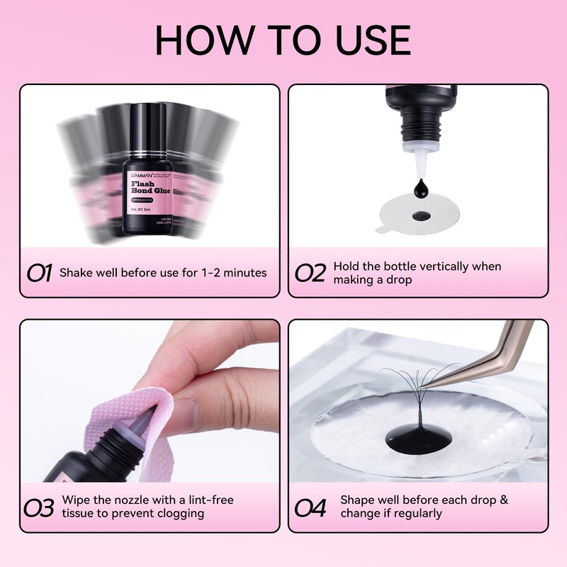 Salon Use 0.3-0.5s Eyelash Extension Glue