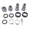 Pool Hose Adapter Replacement Hose Adapter with Collar for Threaded