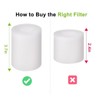 4 PACK 3.7" High Replacement Base Pre-Motor Foam Filters for