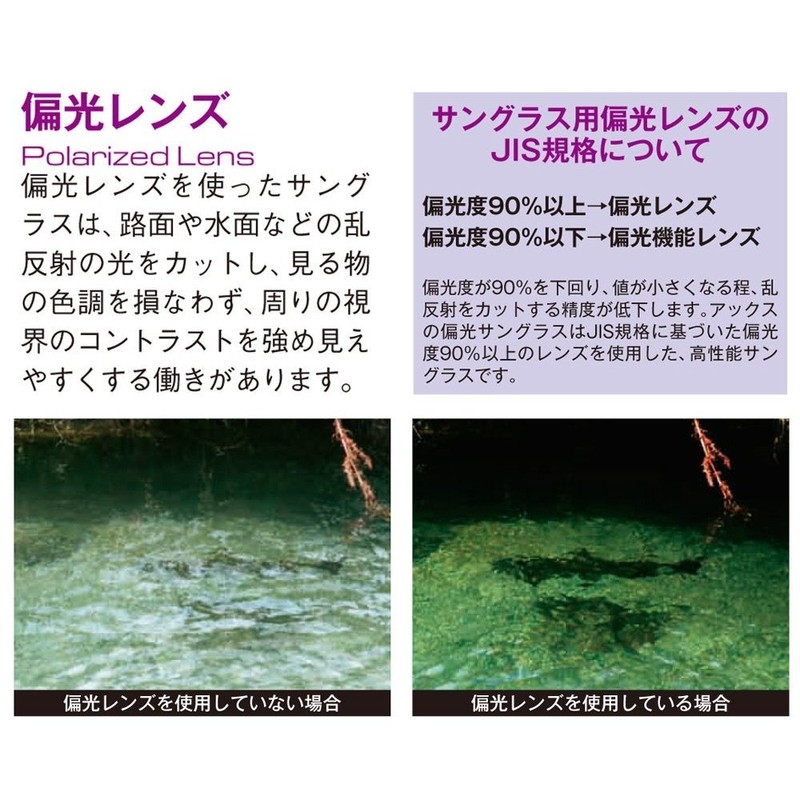 アックス クリップオンサングラス 偏光レンズ BU/ブルーミラー AS-7P