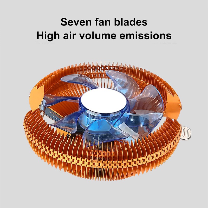 ciciglow CPU Cooling Fan with Dynamic Lighting for LGA 775