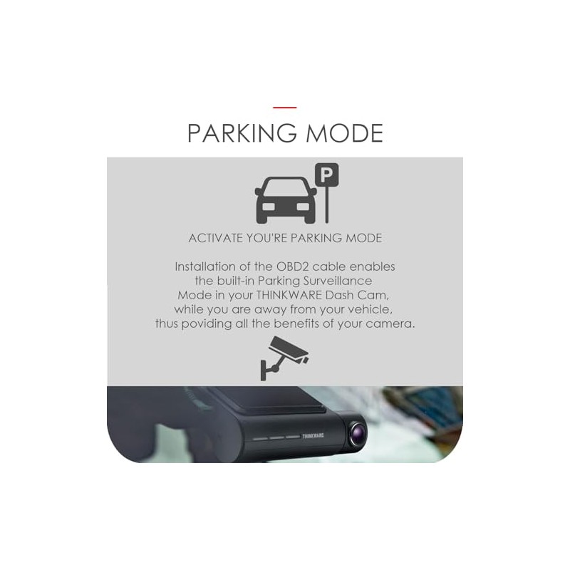 Thinkware Universal OBD2MK2 Power Cable for all Dashcams - Allows