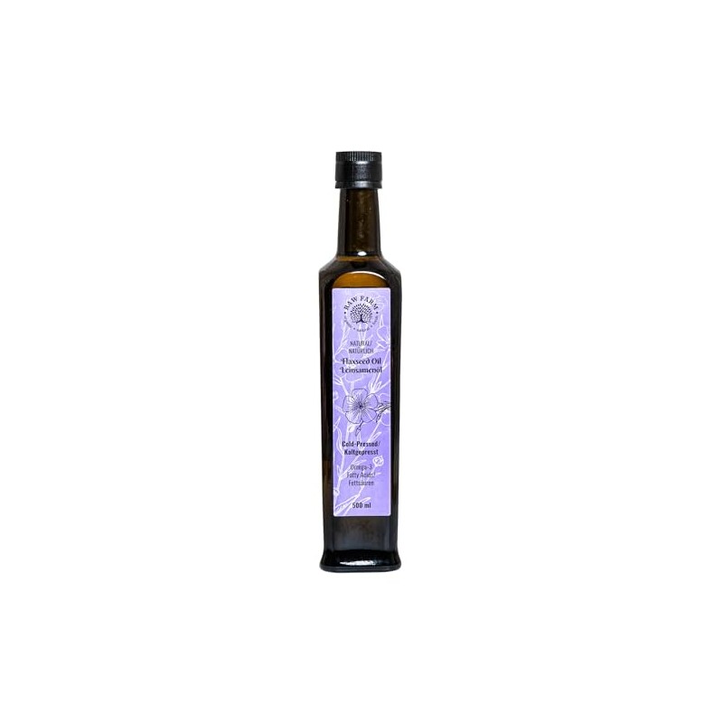 500 ml Flaxseed Oil – Cold Pressed, Omega-3 Rich –