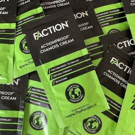 Faction Actionproof Chamois Cream Sachet (x1) - Anti-Chafing Cream for Cycling - 100% Clean Ingredients - No More Saddle Soreness - Natural & Vegan - For Men & Women - For Cyclists & Athletes (10ml)