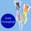 Sweetzo - Colorful Swirl Lollipops with Gummy Bunny Topper, Easter