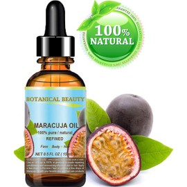 Botanical Beauty MARACUJA OIL 100% Pure Natural Cold Pressed Undiluted for Face, Skin, Hair, Body, Lip, Nails 0.5 Fl Oz - 15 ml Rich in Vitamin C