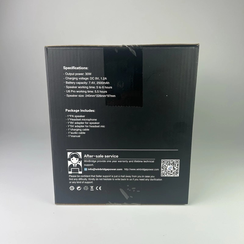 WINBRIDGE Portable PA Speaker Sound System with Bluetooth Headset Model