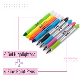 Mr. Pen- Bible Highlighters and Pens No Bleed, 8 Pack, Bible Journaling Kit, Bible Pens No Bleed Through, Gel Highlighters/Markers Bible Study Kit, Christian Gifts