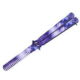 Pocket Combs Stainless Steel Folding Practice Combs Hair Styling Tools for Sport Outdoor Use