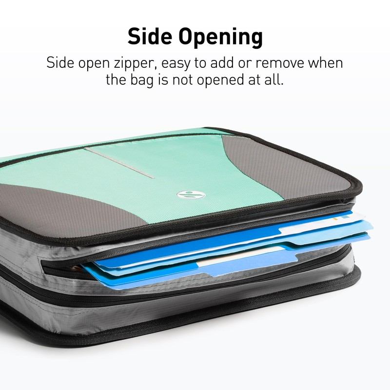 Kinbashi 3 Ring Binder, 3 Inch O-Ring Zipper Binder with