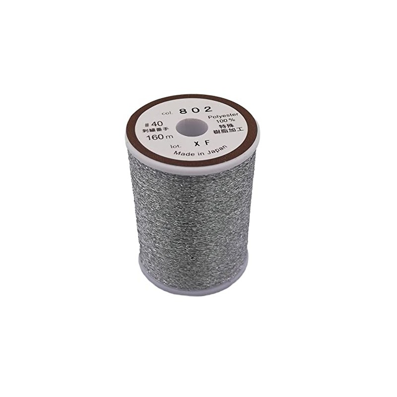 DARUMA Metallic Thread #40/160m 01-0700 Col.802 Silver