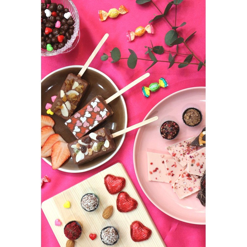 Daikoku Industrial Wooden Stirers, Solid Color, 100 Pieces