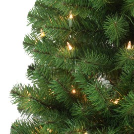 Puleo International Pre-Lit 6.5' Northern Fir Artificial Christmas Tree with 400 Lights, Green