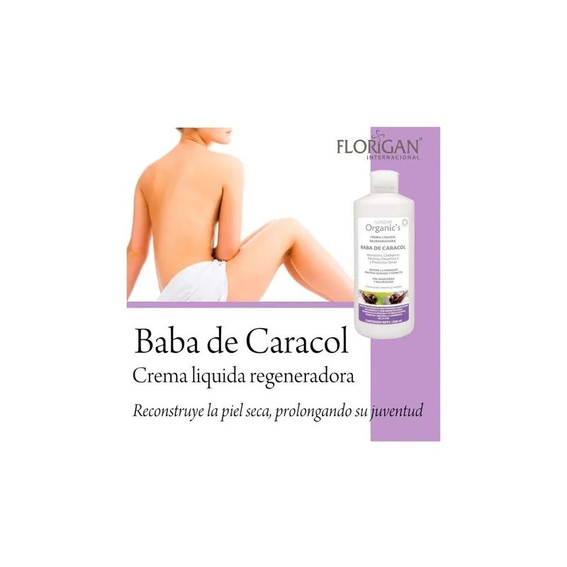 Crema Baba De Caracol Regeneradora Organic's Florigan® 1lt.