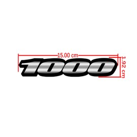 Awonderful Motorcycle Fairing Sticker Decal, Reflective Vinyl Decal for GSXR1000 with Strong Stickiness 1000 (Grey)