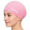 HIPPOPEA Fabric Swim Cap, High Elasticity Cloth Swimming Cap, Breathable, Lightweight & Comfortable, Fit Both Long Hair and Short Hair for Women Men Boy Girl