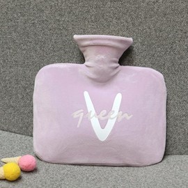 Lettering thermal water bag (800ml) (purple)/ Poultice bag 9ea
