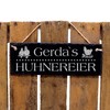 Chicken Eggs with Desired Name Sign Slate Engraved Eggs Hen