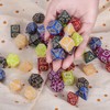 CiaraQ DND Dice Set -7 X 7 Dragon Pattern Polygonal