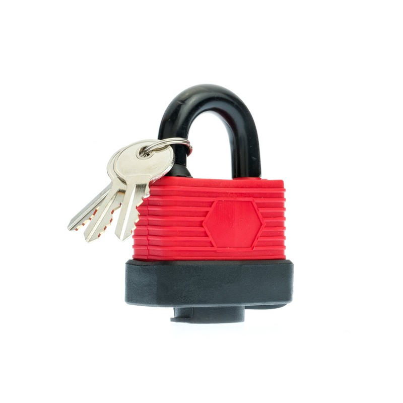 SE 1" Weatherproof Shackle Laminated Padlock - PL6352WP-RS