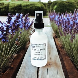 Lavender Room Linen Spray Natural Ingredients Essential Oil Long-Lasting Scent Little Goes a Long Way Made In USA TSA approved Travel SIze Car Freshener
