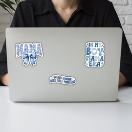 BAVAHA (3pcs/3") in My Boy Mom Era Sticker Good Moms Say Bad Words Decal Mama Chinoiserie Sticker Funny Boy Mom Club Mother's Day Mommy Gifts Decorations for Car Truck Laptop Windows Water Bottle