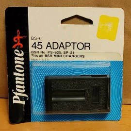 NOS Pfantone 45 Adapter BS-6 BSR # PS-925, SP-21 Fits all BSR Mini Changers USA