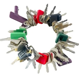 MOUNTPARTS 42 Heavy Equipment  Key Set Volvo Case John Deere Hyster Komatsu Kubota Yanmar