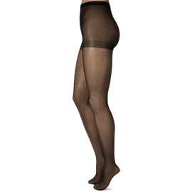 L'eggs womens L'eggs Everyday Women's Nylon Regular - Multiple Packs Available Pantyhose, Jet Black 4-pack, Plus Size