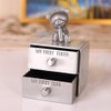 Baby Teeth Storage Box Metal Alloy Tooth Holder Keepsake Cute