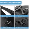 BOLLUMA Tripod Bag 24in Case Foam Padded 1680D Nylon Adjustable
