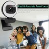 Angetube Webcam 1080P 60FPS with Ring Light, HD USB Streaming