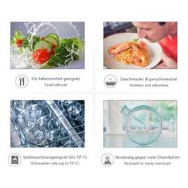 5 x 250 ml empty plastic bottles round plastic bottles with black clasp closure with Klappspritzverschluss Bottle HDPE Hinged Cover – Includes 5 Octopus® Labels