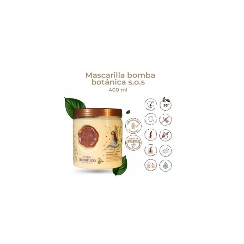 Mascarilla Capilar S.O.S. Bomba Botánica 400 ml Repara profundamente, reduce