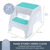 Dreambaby Toddler & Me 2 Step Stool (Aqua, 2 Pack)