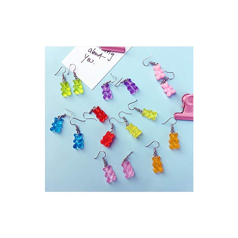 Tiande Creative Food Fruit Acrylic Big Drop Dangle Stud Earrings