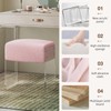 bitaycan Vanity Stool Chair and Foot Rest -Modern Vanity Stool