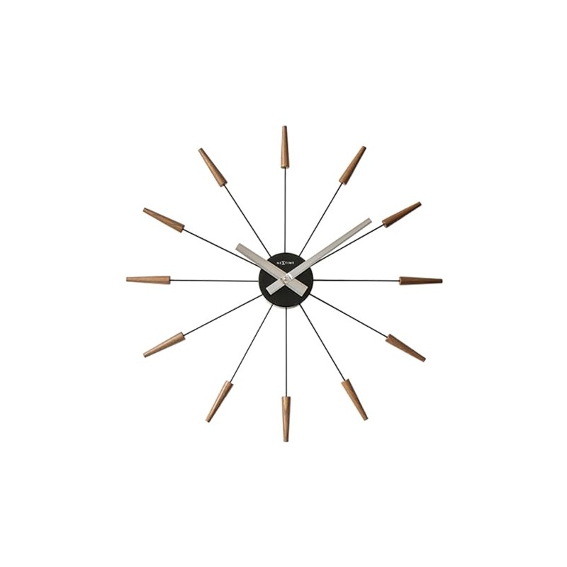 Elcomune NXT-J016 Radiant Clock corn Brown Wall Clock