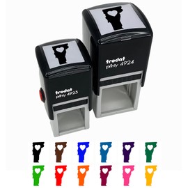 Vermont State with Heart Self-Inking Rubber Stamp Ink Stamper - 1 Inch Small - Black Ink
