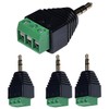 3.5mm Stereo TRS Male Plug to AV Screw Audio Balum